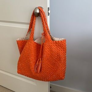 Handbag by street level